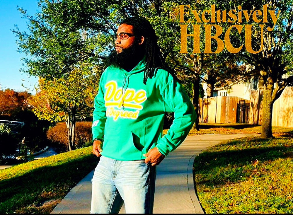 Dope and Degreed HBCU Inspired Patch Crew or Hoodie - Exclusively HBCU