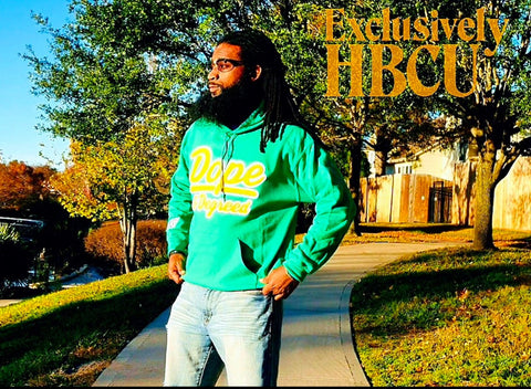 Dope and Degreed HBCU Inspired Patch Crew or Hoodie - Exclusively HBCU
