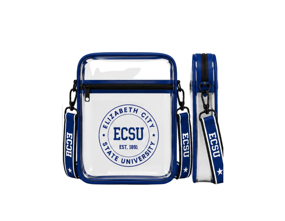 Elizabeth City State University Flight School Clear Crossbody Bag