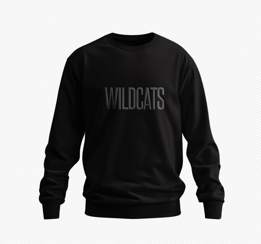 All Black Everything HBCU Embroidered Crew - Exclusively HBCU