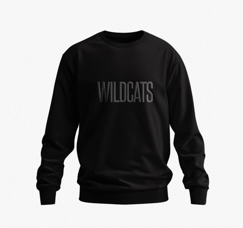 All Black Everything HBCU Embroidered Crew