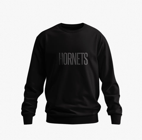 All Black Everything HBCU Embroidered Crew
