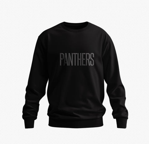 All Black Everything HBCU Embroidered Crew