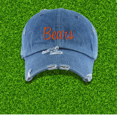 Fresh on the Yard Raised Distressed Denim Dad Hat