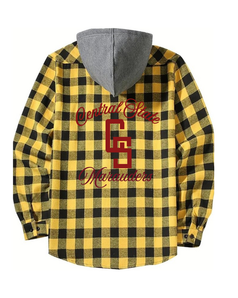 Central State Inspired Flannel Shirt Jacket