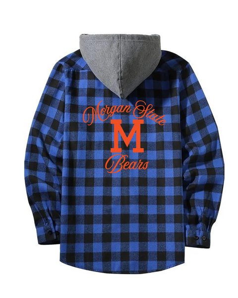 Morgan State Inspired Flannel Shirt Jacket