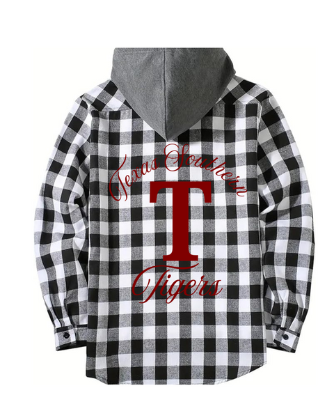 Texas Southern Inspired Flannel Shirt Jacket