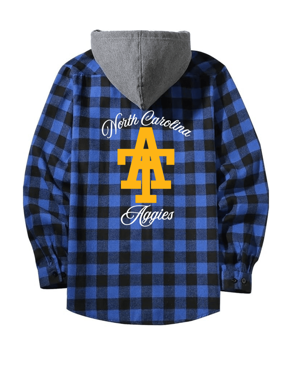 NCAT Inspired Flannel Shirt Jacket - Exclusively HBCU