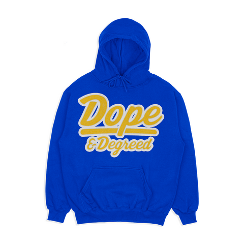Dope and Degreed HBCU Inspired Patch Crew or Hoodie