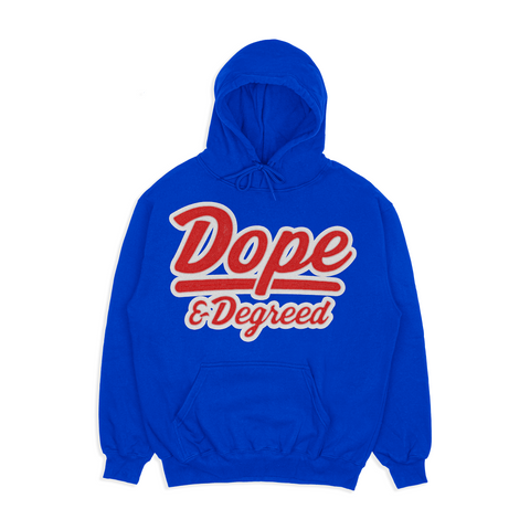 Dope and Degreed HBCU Inspired Patch Crew or Hoodie