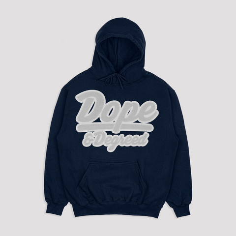 Dope and Degreed HBCU Inspired Patch Crew or Hoodie