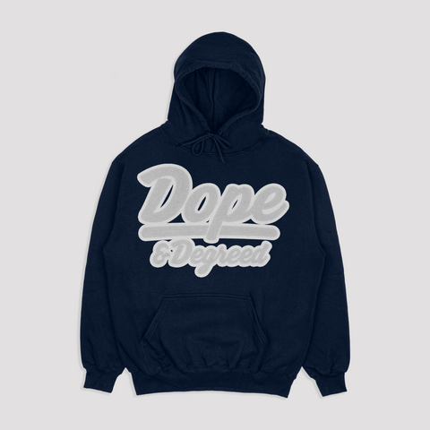 Dope and Degreed HBCU Inspired Patch Crew or Hoodie - Exclusively HBCU