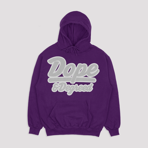 Dope and Degreed HBCU Inspired Patch Crew or Hoodie