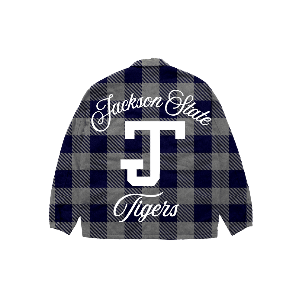 Jackson State Q2 West Coast HBCU Inspired Flannel - Exclusively HBCU