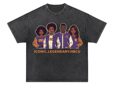 HOCO Iconic. Legendary. HBCU Cartoon Tee