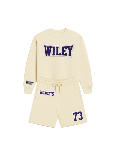 Wiley University Crème Crew & Short Set
