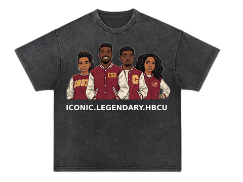 HOCO Iconic. Legendary. HBCU Cartoon Tee