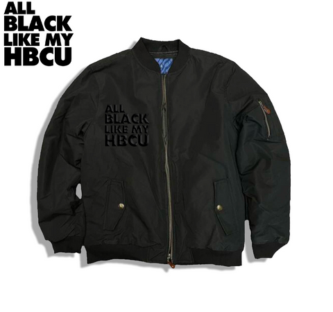 All Black Everything HBCU Bomber Jacket