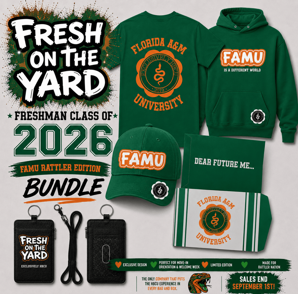 Fresh on the Yard Bundle: HBCU Freshman Class of 2026 (Rattler Edition) - Exclusively HBCU