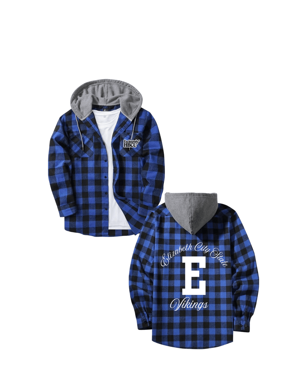 Elizabeth City State University Signature "Viking" Flannel Shacket - Exclusively HBCU