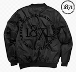 All Black Like My HBCU Black on Black Bomber Jacket - Exclusively HBCU
