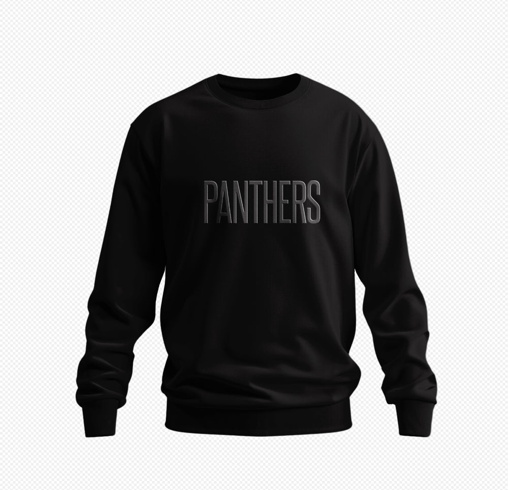All Black Everything HBCU Embroidered Crew - Exclusively HBCU