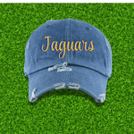 Fresh on the Yard Raised Distressed Denim Dad Hat - Exclusively HBCU