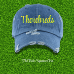 Fresh on the Yard Raised Distressed Denim Dad Hat - Exclusively HBCU