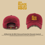 All Black Everything Dad Hat: Marauder Inspired - Exclusively HBCU
