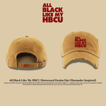All Black Everything Dad Hat: Marauder Inspired - Exclusively HBCU