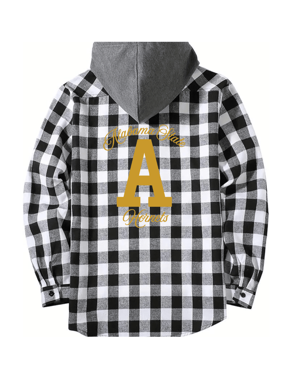 Alabama State Inspired Flannel Shirt Jacket - Exclusively HBCU