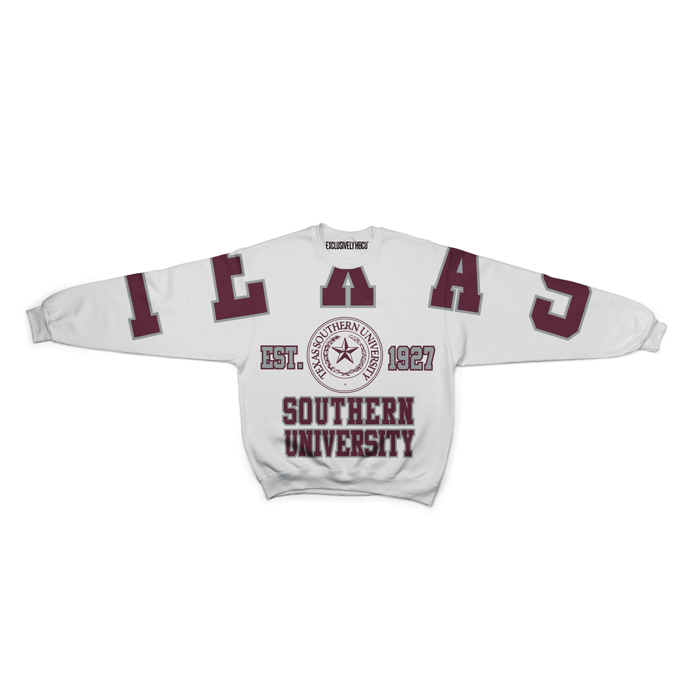 Retro Oversize Texas Southern Crew - Exclusively HBCU