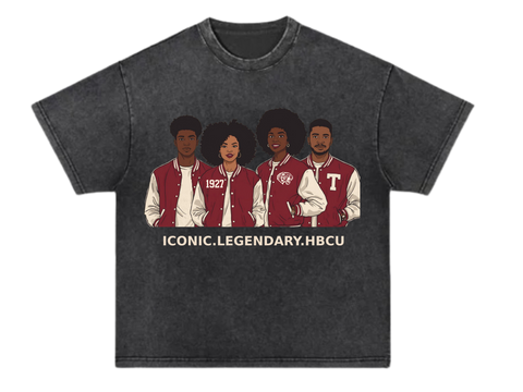 HOCO Iconic. Legendary. HBCU Cartoon Tee