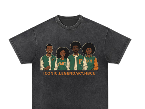 HOCO Iconic. Legendary. HBCU Cartoon Tee