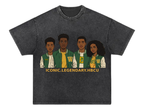 HOCO Iconic. Legendary. HBCU Cartoon Tee