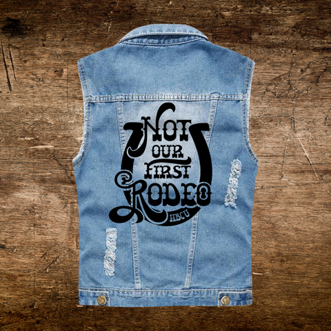 Q3: HBCU Distressed Denim Vest
