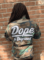 Dope & Degreed Patch Oversized Camo Jacket - Exclusively HBCU