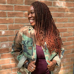 Dope & Degreed Patch Oversized Camo Jacket - Exclusively HBCU