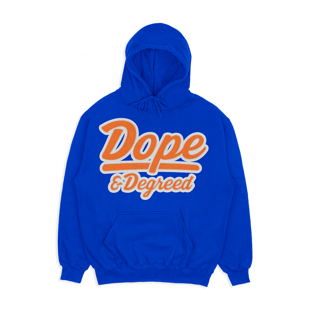 Dope and Degreed HBCU Inspired Patch Crew or Hoodie - Exclusively HBCU