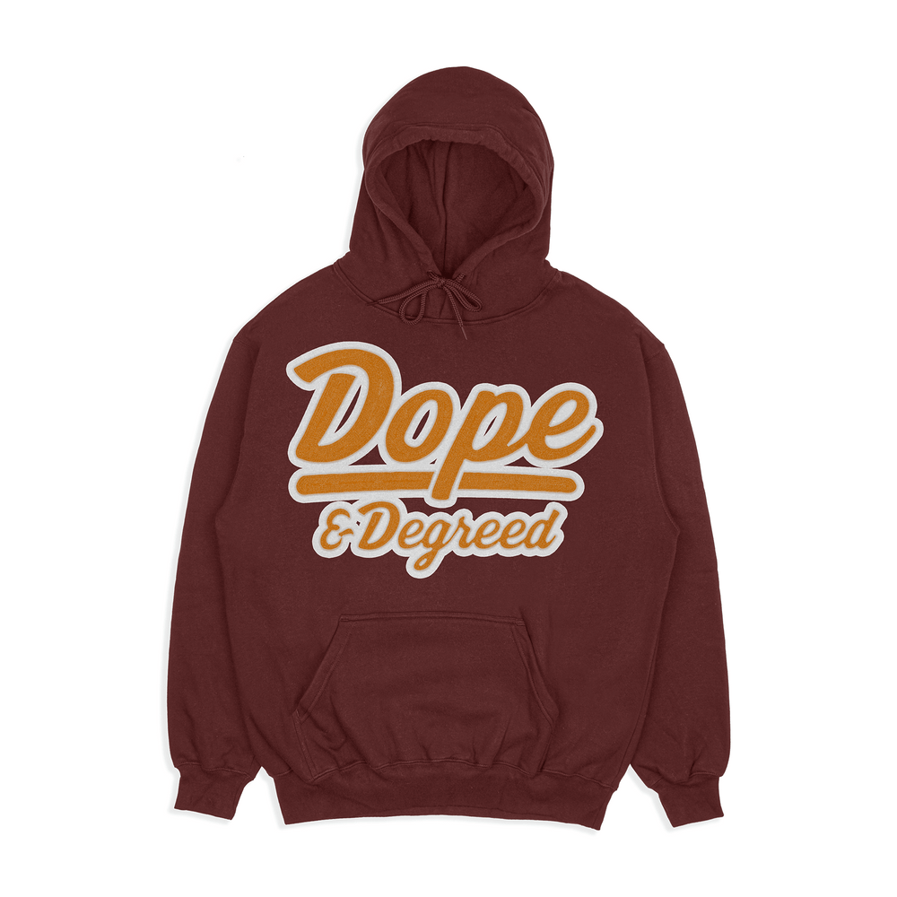 Dope and Degreed HBCU Inspired Patch Crew or Hoodie - Exclusively HBCU