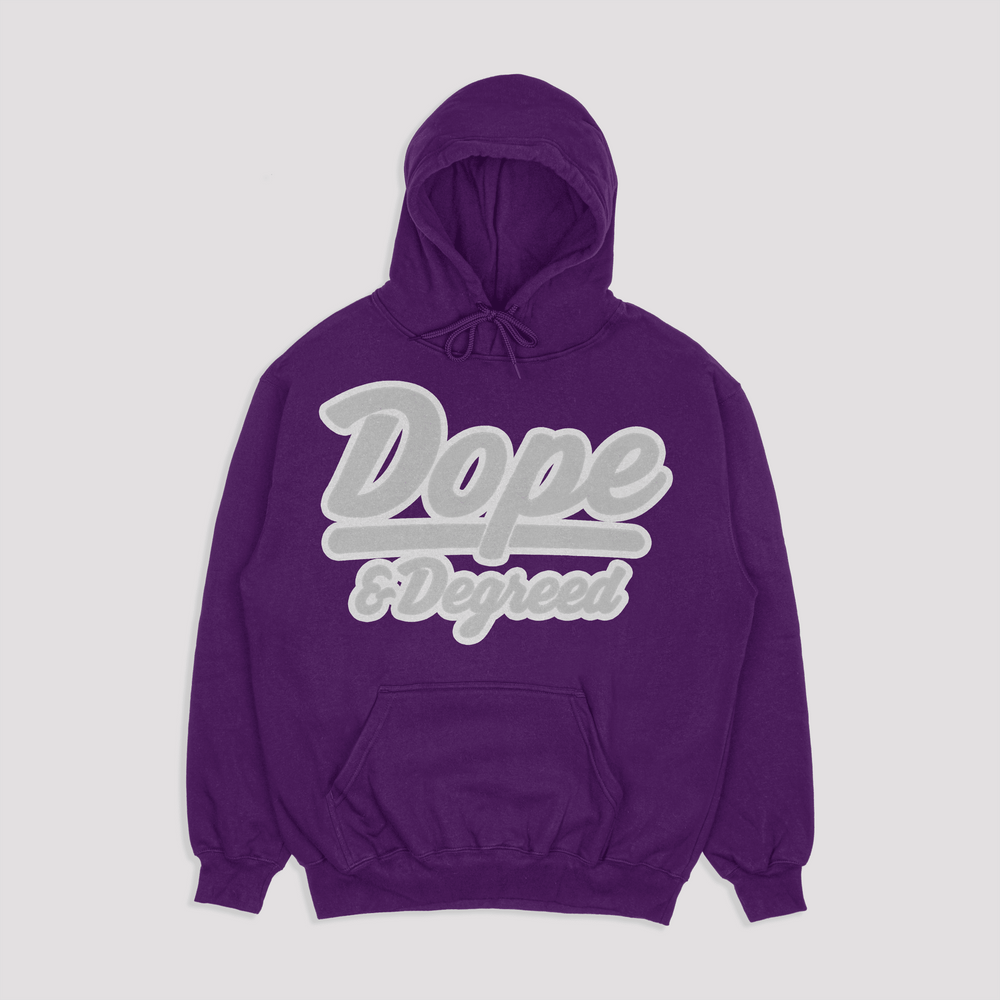 Dope and Degreed HBCU Inspired Patch Crew or Hoodie - Exclusively HBCU
