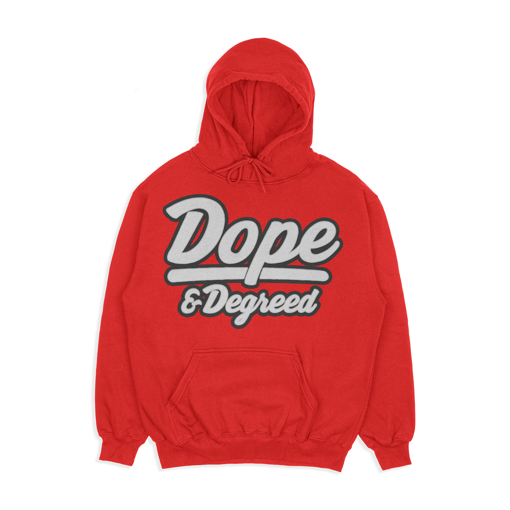 Dope and Degreed HBCU Inspired Patch Crew or Hoodie - Exclusively HBCU