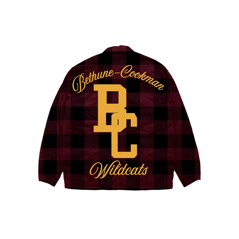 Bethune - Cookman West Coast HBCU Inspired Flannel - Exclusively HBCU